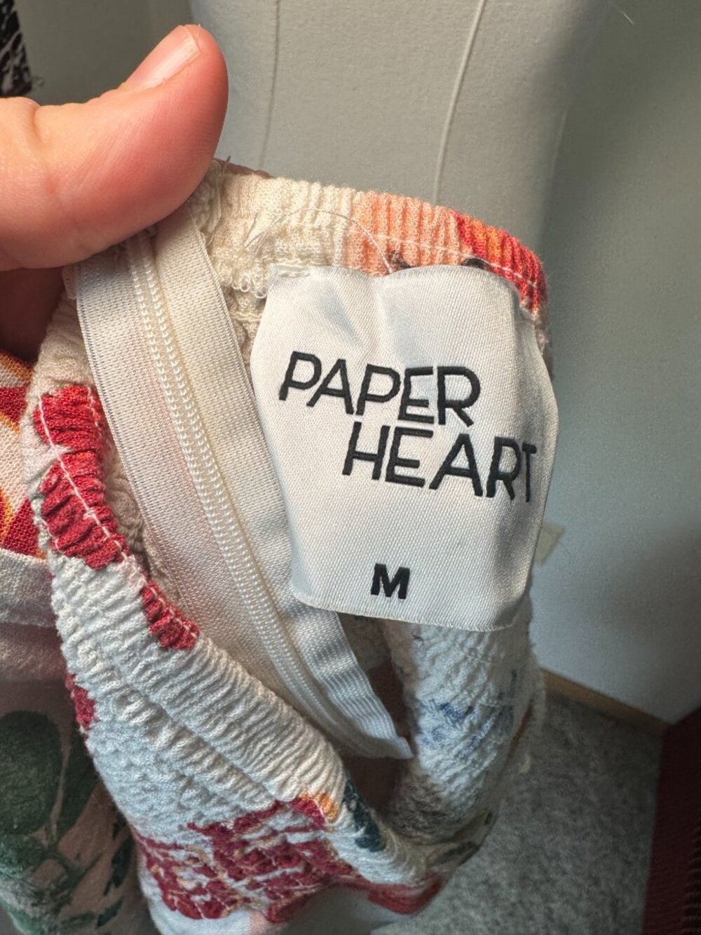 Paper Heart Midi Fresh Fruits Cream and Colorful Dress with Back Slit - Picture 13 of 13
